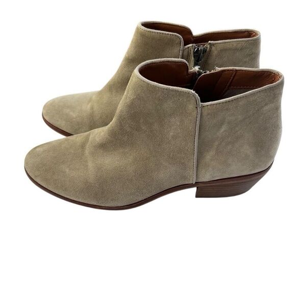 Sam Edelman Boot Booties Shoes Suede Tan Size 7.5 - Picture 7 of 10